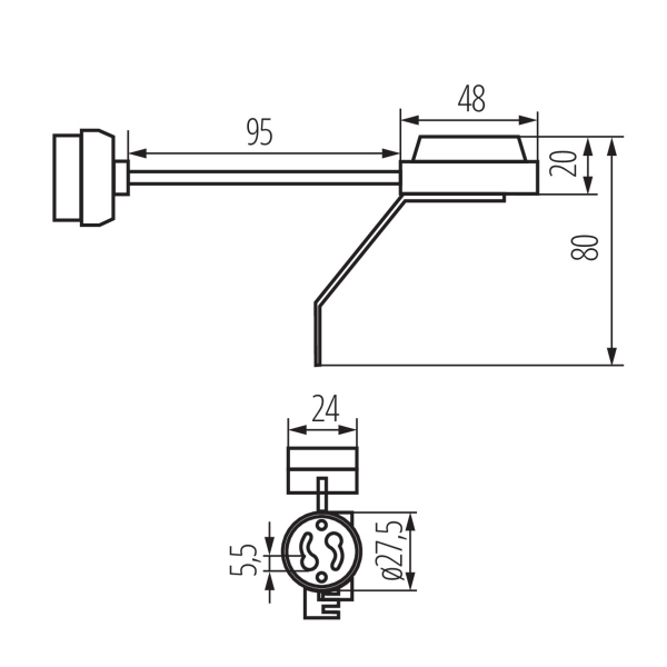 Leuchtmittelfassung (BR-GZ10) für GU10 Sockel
